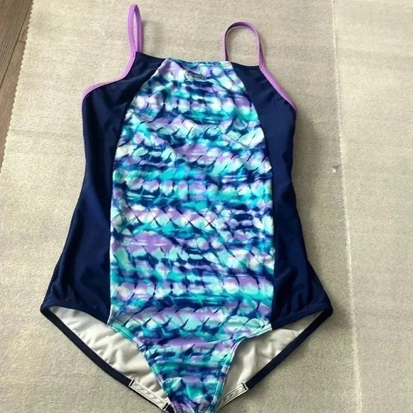 [Y16]Speedo  Girl One Piece Swim Suit - Picture 1 of 5